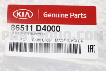 86511D4000 COVER-FR BUMPER