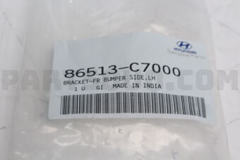 86513C7000 BRACKET-FR BUMPER SIDE,LH
