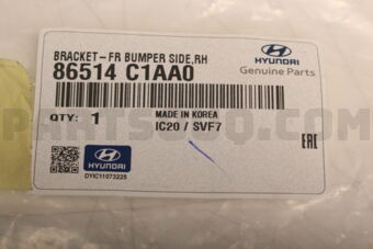86514C1AA0 BRACKET-FR BUMPER SIDE,RH