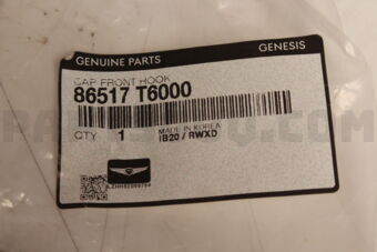 86517T6000 CAP-FRONT HOOK