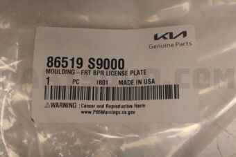 86519S9000 MOULDING-FRT BPR LIC