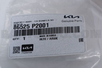 86525P2001 BRACKET ASSY-FR BUMPER SD UPR