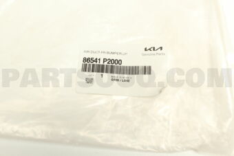 86541P2000 AIR DUCT-FR BUMPER,LH