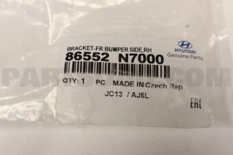 86552N7000 BRACKET-FR BUMPER SIDE,RH