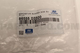 86555D3500 BRACKET-FR BUMPER SIDE SUPT,LH