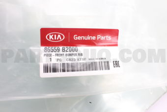 86559B2000 PIECE-FRONT BUMPER RIB