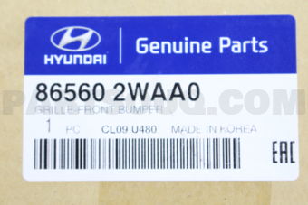 865602WAA0 GRILLE-FRONT BUMPER