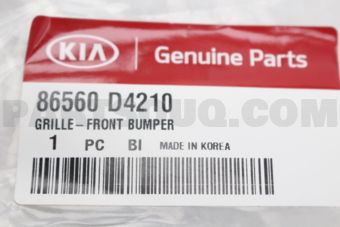 86560D4210 GRILLE-FRONT BUMPER