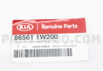 865611W200 GRILLE-FR BUMPER CTR
