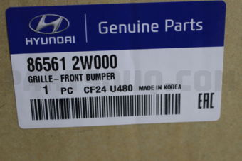 865612W000 GRILLE-FR BUMPER