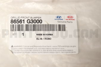 86561G3000 GRILLE-FRONT BUMPER