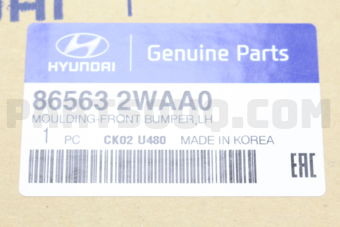 865632WAA0 MOULDING-FRONT BUMPER,LH