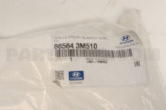 865643M510 ==W== GRILLE-FR BUMPER SIDE RH