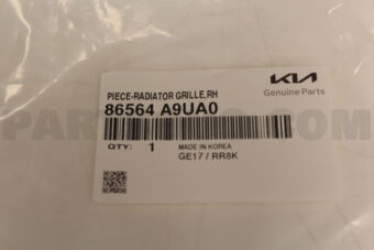 86564A9UA0 PIECE-RADIATORGRILL