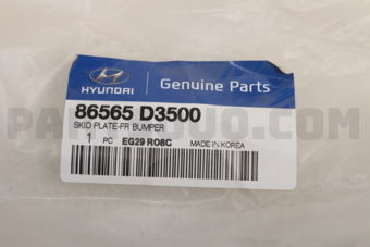 86565D3500 SKID PLATE-FR BUMPER