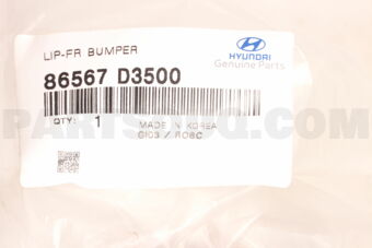 86567D3500 LIP-FR BUMPER