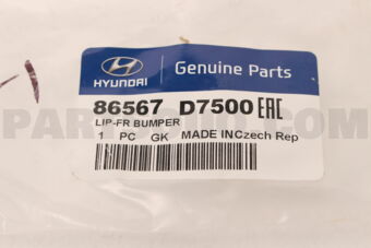 86567D7500 LIP-FR BUMPER