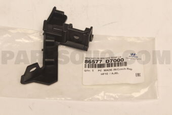 86577D7000 BRACKET-FR BPR SIDE REINF,LH
