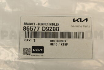 86577D9200 BRACKET-BUMPER MTG,LH