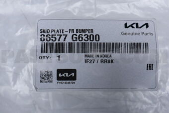 86577G6300 SKID PLATE-FR BUMPER