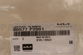 86577P2001 SKID PLATE-FR BUMPER