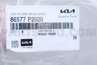86577P2600 SKIDPLATE-FRBUMPER