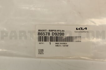 86578D9200 BRACKET-BUMPER MTG,RH