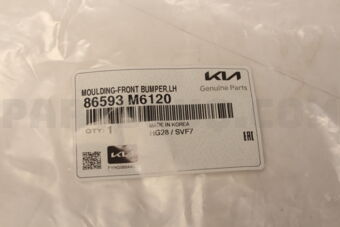 86593M6120 MOULDING-FRONTBUMPE