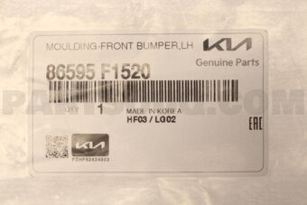 86595F1520 MOULDING-FRONT BUMPER,LH