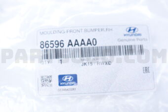 86596AAAA0 MOULDING-FRONT BUMPER,RH