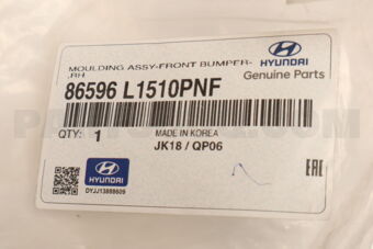 86596L1510PNF MOULDING ASSY-FRONT BUMPER,RH