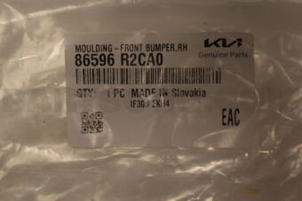 86596R2CA0 MOULDING-FRONT BUMPER,RH