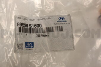 86596S1600 MOULDING-FRONT BUMPER,RH