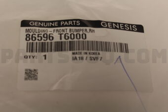 86596T6000 MOULDING-FRONT BUMPER,RH