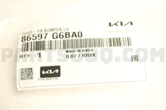 86597G6BA0 PIECE-FR BUMPER,LH