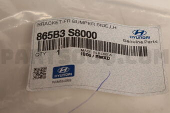 865B3S8000 BRACKET-FR BUMPER SIDE,LH