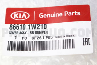 866101W210 COVER ASSY-RR BUMPER