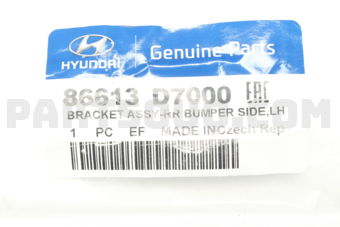 86613D7000 BRACKET ASSY-RR BUMPER SIDE,LH