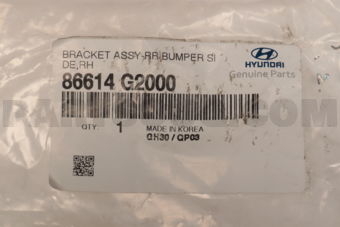 86614G2000 "BRACKET ASSY-RR BUMPER SIDE,RH"