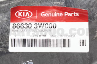 866303W000 RAIL ASSY-RR BUMPER