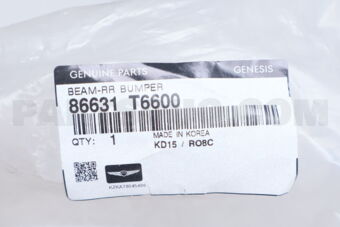 86631T6600 BEAM-RR BUMPER