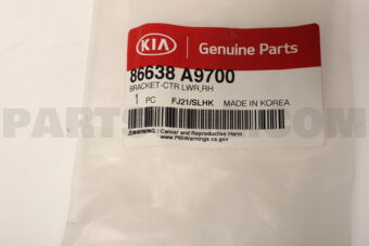 86638A9700 BRACKET-RRBUMPERRA