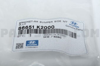 86651K2000 BRACKET-RR BUMPER SIDE MTG,LH