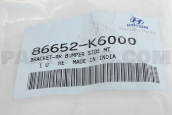 86652K6000 BRACKET-RR BUMPER SIDE MTG,RH
