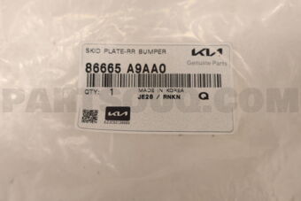 86665A9AA0 SKIDPLATE-RRBUMPER