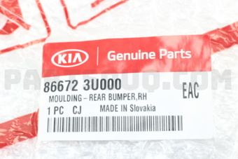 866723U000 MOULDING-RR BUMPER R