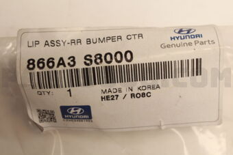 866A3S8000 LIP ASSY-RR BUMPER CTR