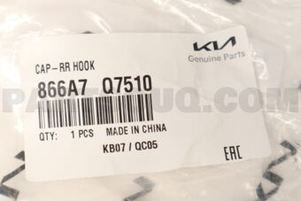 866A7Q7510 CAP-RRHOOK