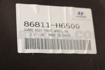 86811H6500 GUARD ASSY-FRONT WHEEL,LH