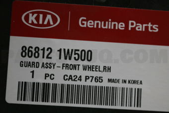 868121W500 GUARD ASSY-FRONT WHEEL,RH
